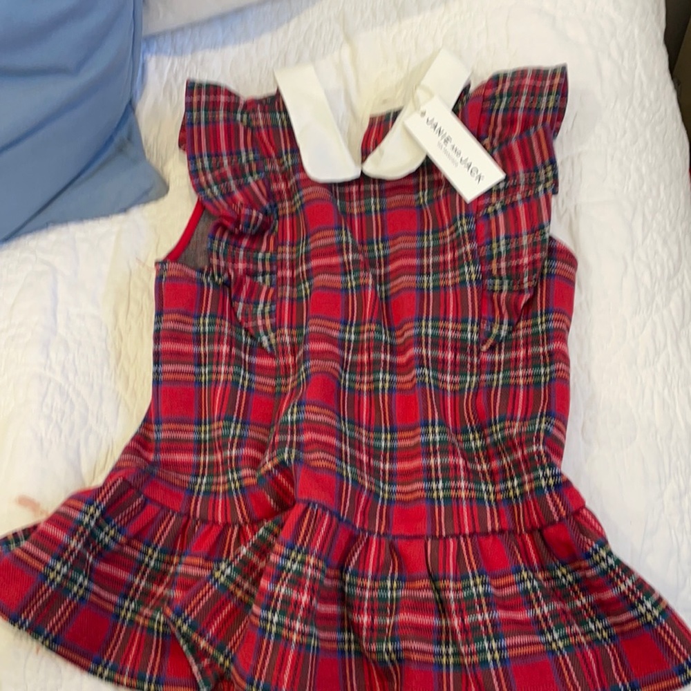 New Janie and Jack color plaid soft blouse